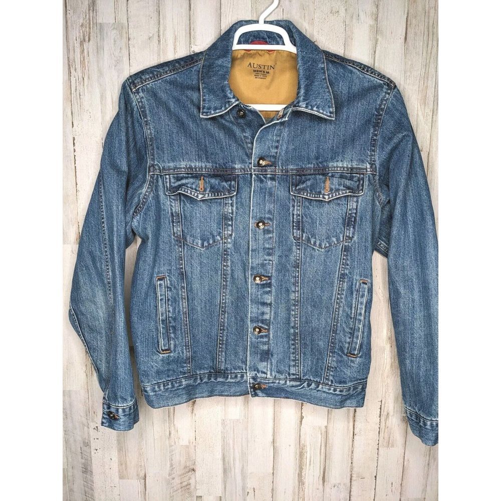 Vintage Austin Clothing Co Denim Jean Jacket Cruiser Size Medium Y2K 90's